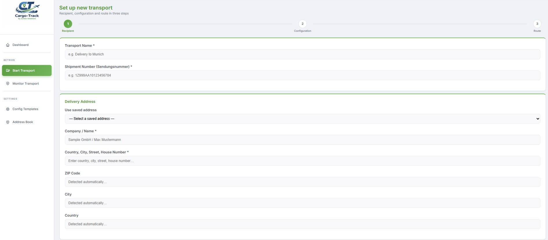 Start - English 14 screenshot dashboard cargo track waypoints 5 EN